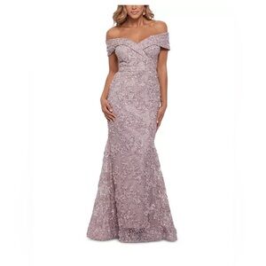 Xscape Size 10 off the shoulder stunning gown!